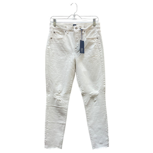 Jeans Skinny By Gap In White, Size:4