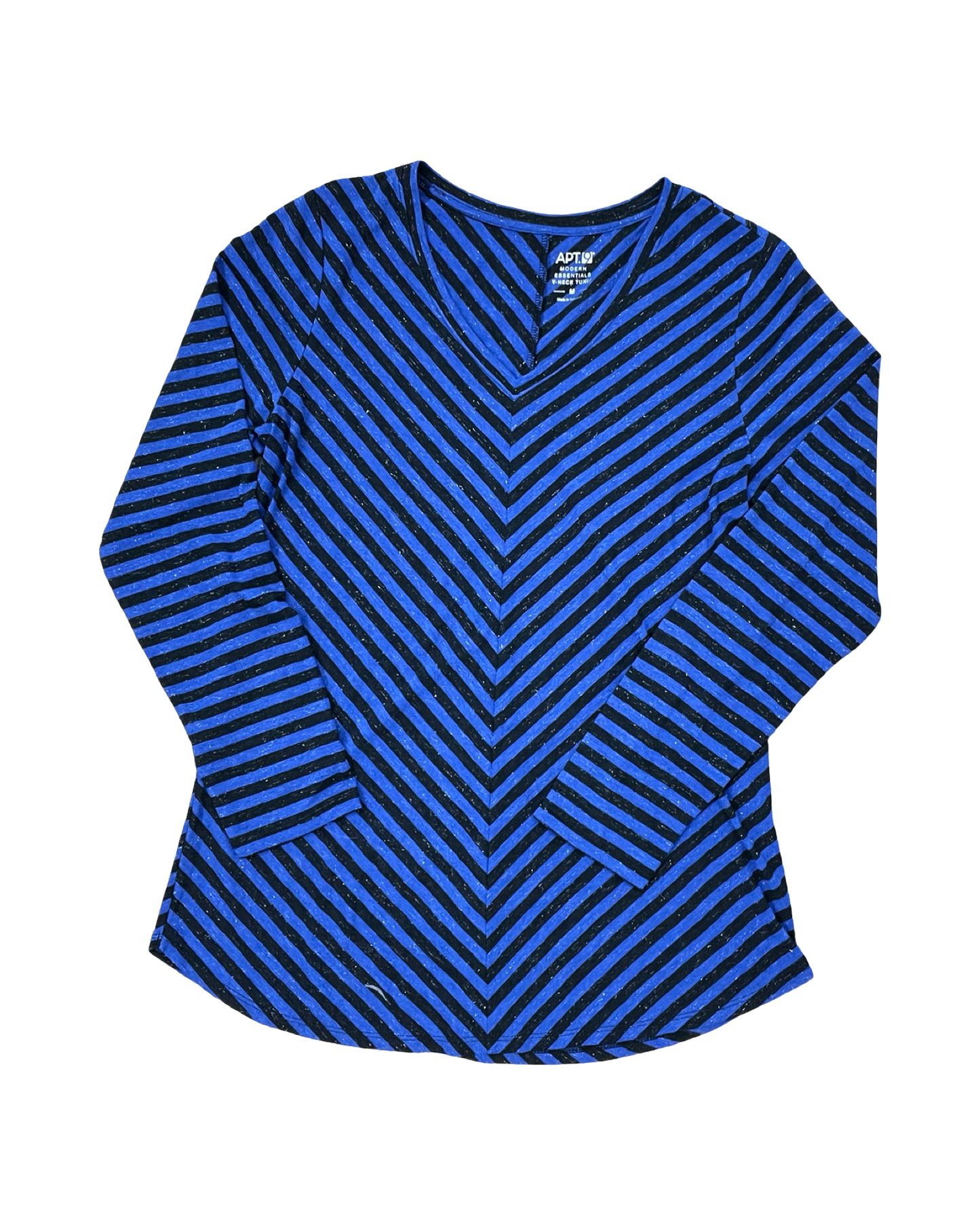 Tunic Ls By Apt 9 In Black & Blue, Size:M