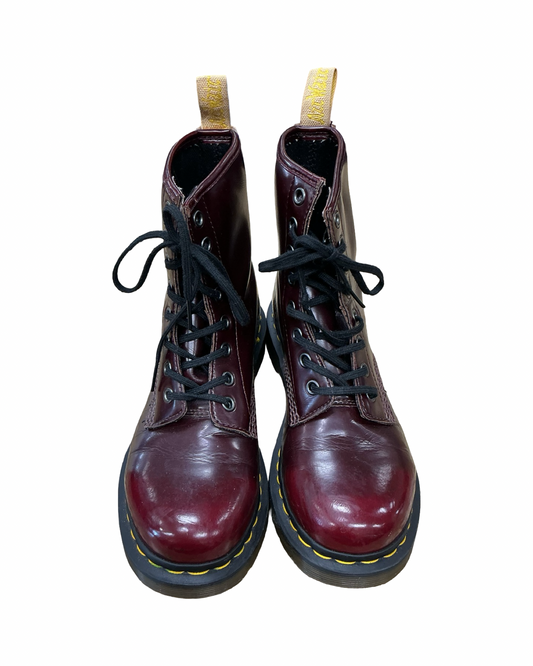 Boots Ankle Flats By Dr Martens In Red, Size:7