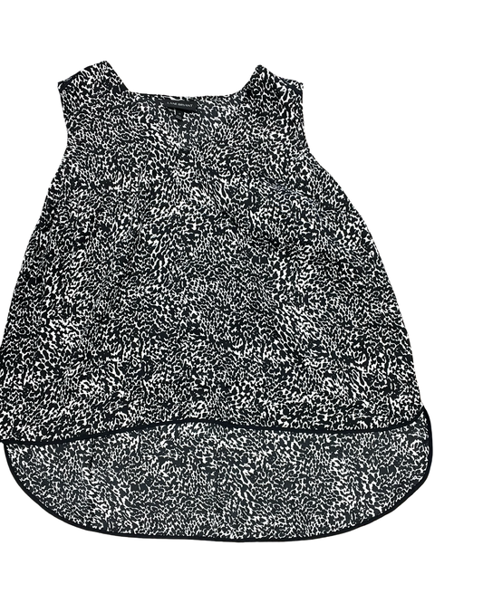 Top Sleeveless By Lane Bryant In Black & White, Size:3X