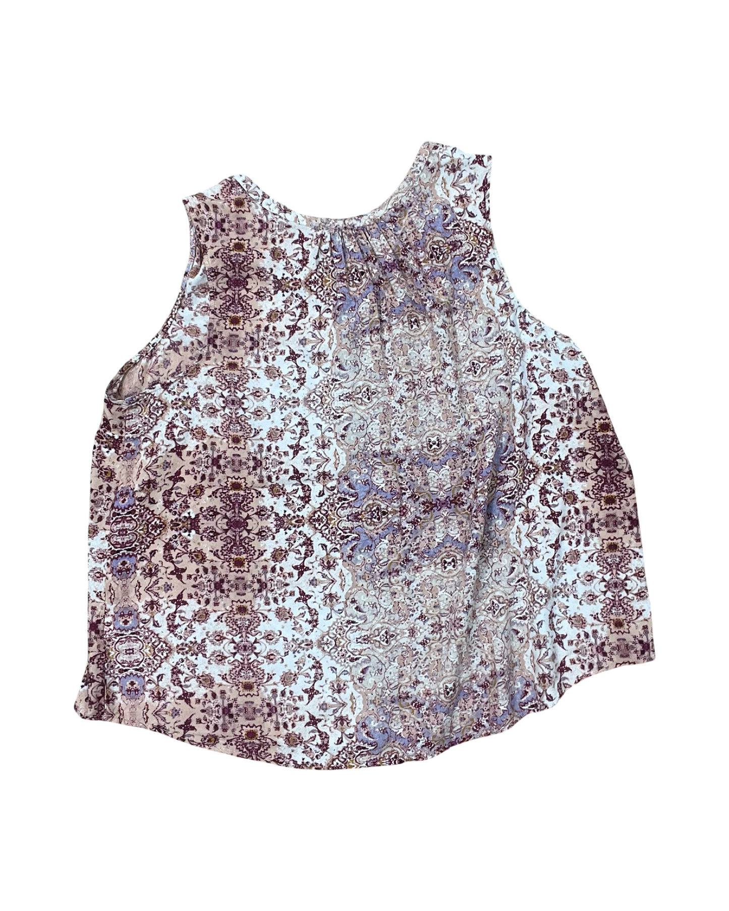 Top Sleeveless By Sonoma In Pink, Size:1X
