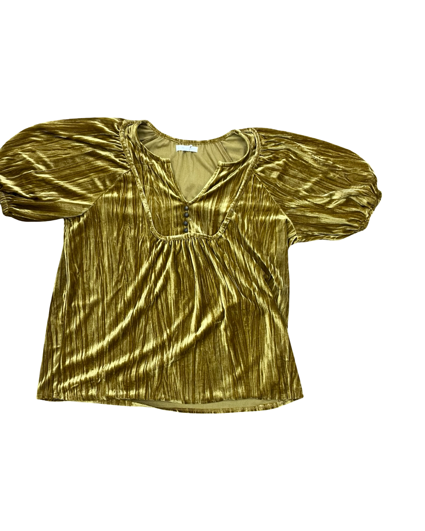 Top Ss By Maurices In Gold, Size:Xs