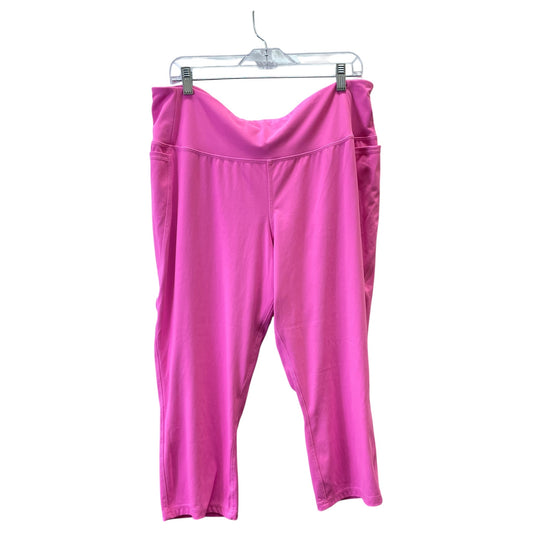 Athletic Leggings By Livi Active In Pink, Size:1X