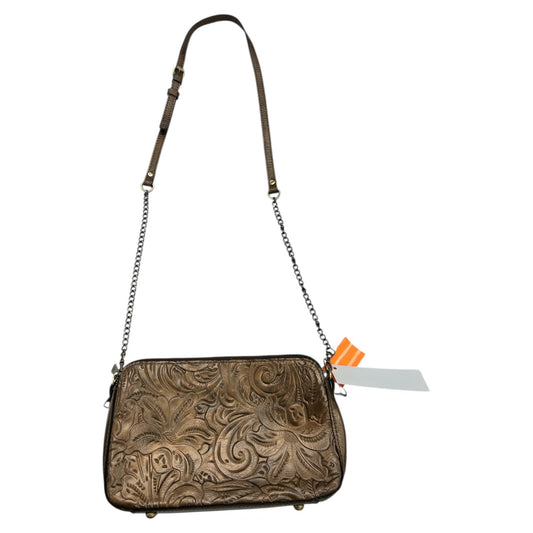 Crossbody Designer By Patricia Nash In Gold, Size:Medium