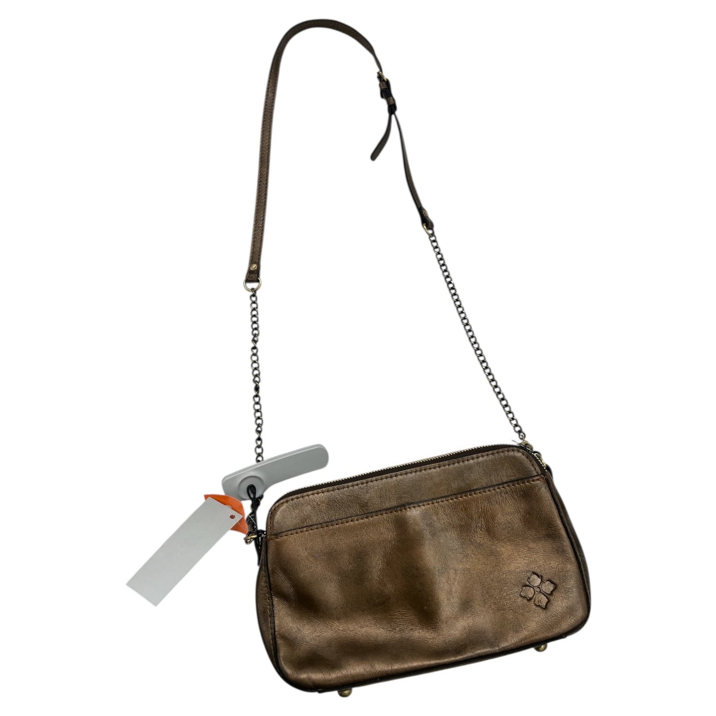 Crossbody Designer By Patricia Nash In Gold, Size:Medium