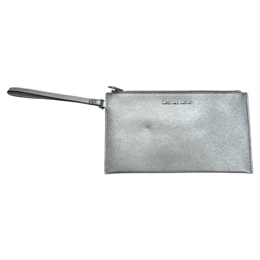 Wristlet Designer By Michael Kors In Silver, Size:Medium