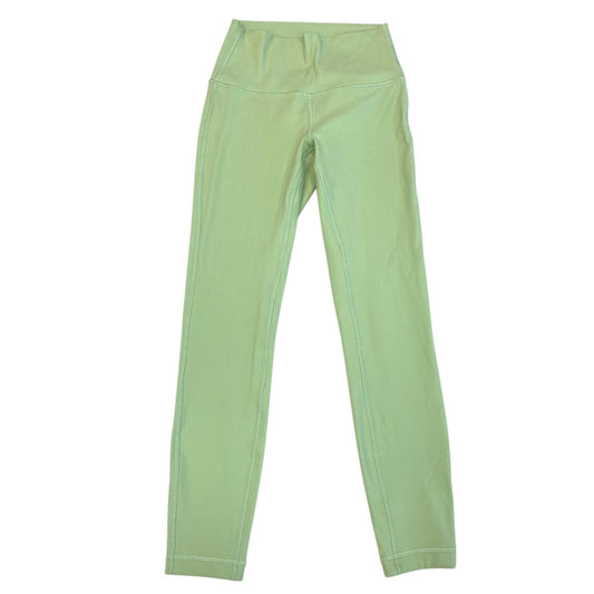 Athletic Leggings Capris By Lululemon In Green, Size:4
