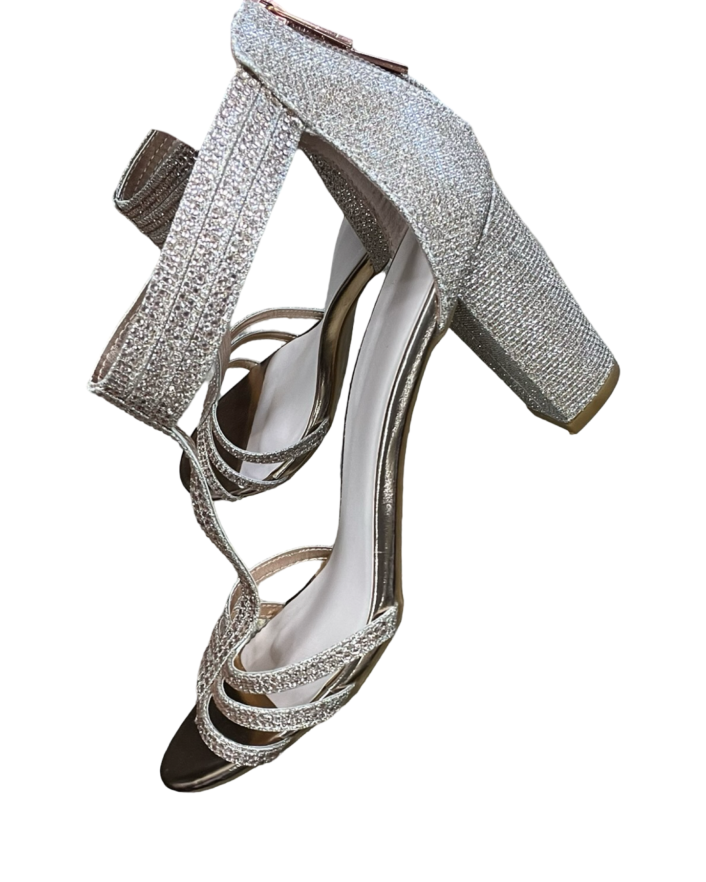 Shoes Heels Block By Clothes Mentor In Gold, Size:8