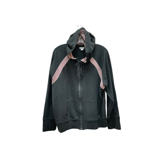 Athletic Jacket By Dkny In Black & Pink, Size:2X