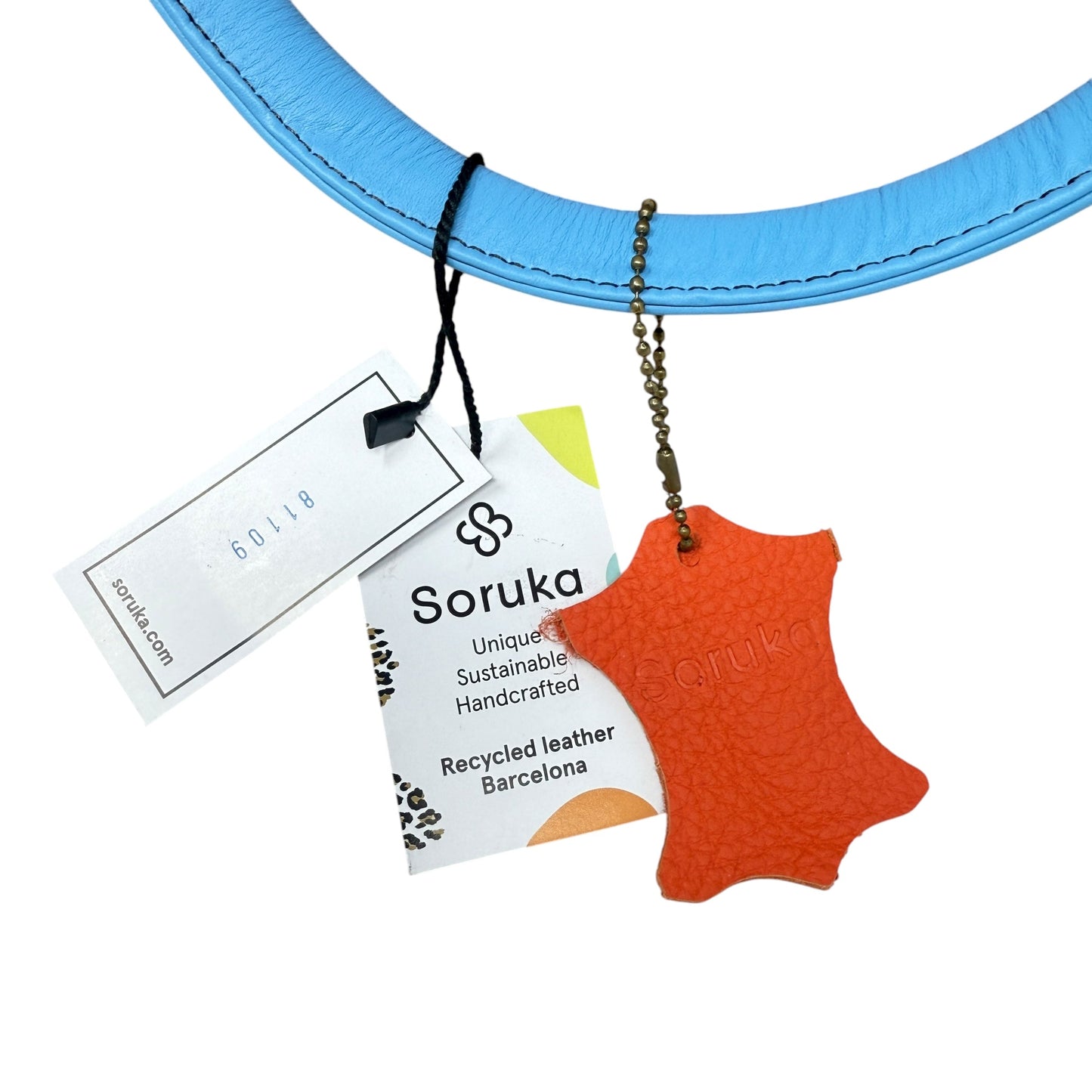 Handbag Leather By Cmc, Size: Large