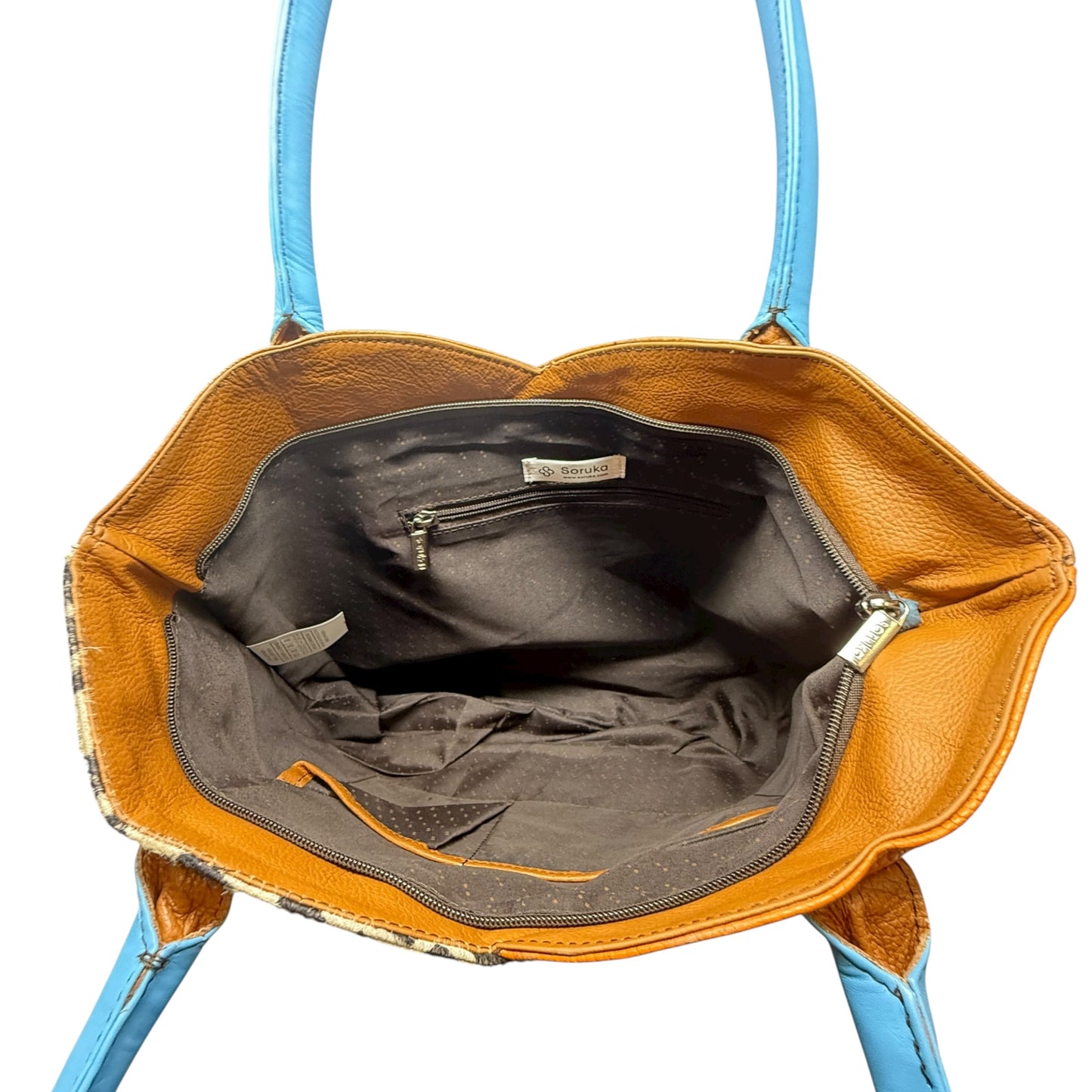 Handbag Leather By Cmc, Size: Large