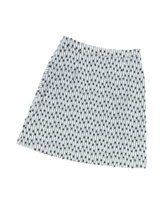 Skirt Mini & Short By Clothes Mentor In Tan & White, Size:S