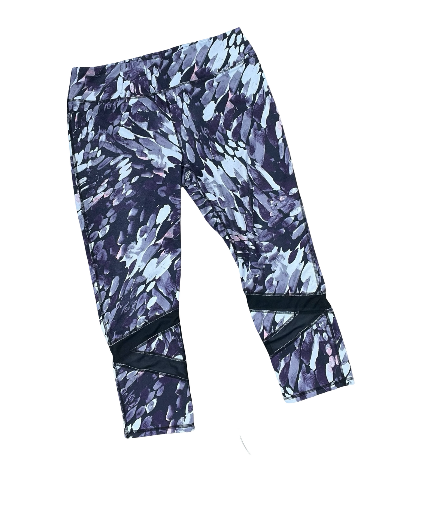 Athletic Capris By Gaiam In Blue & Purple, Size:L