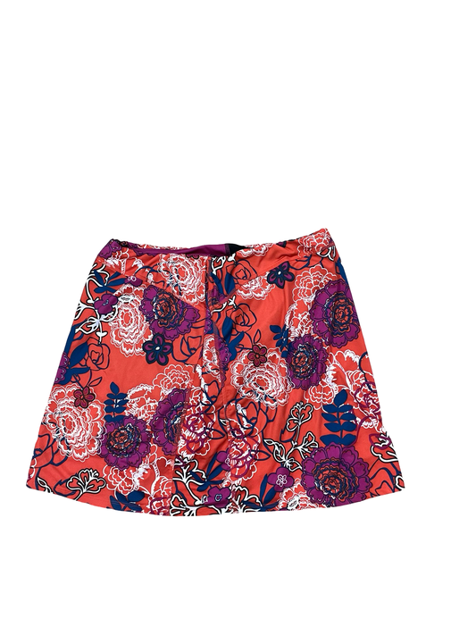Skort By Clothes Mentor In Orange & Purple, Size:Xl