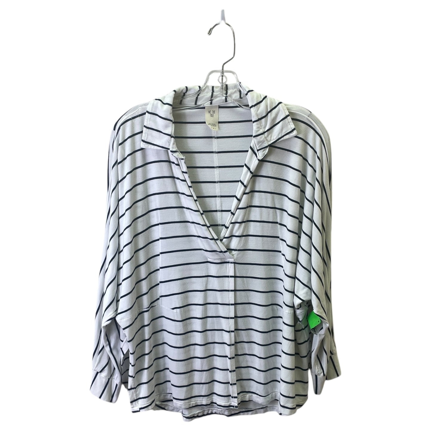 Top Ls By We The Free In Blue & White, Size:Xs