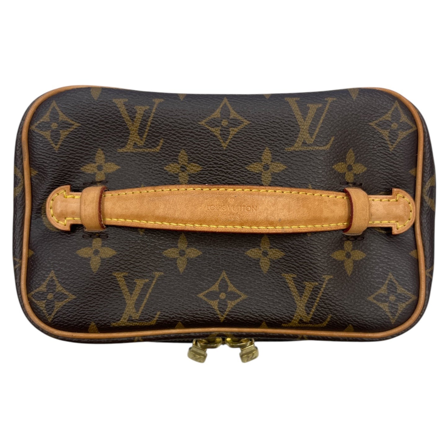 Makeup Bag Luxury Designer By Louis Vuitton In Brown, Size:Small