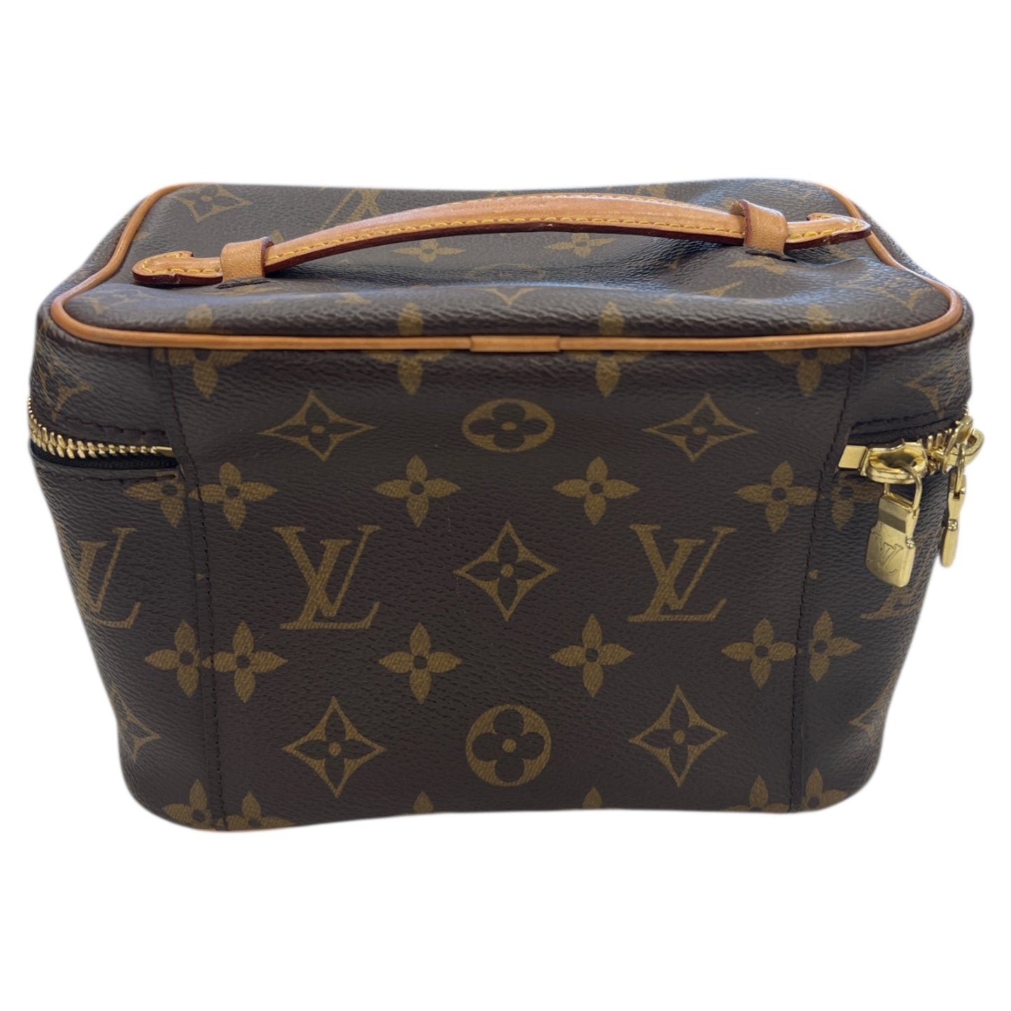 Makeup Bag Luxury Designer By Louis Vuitton In Brown, Size:Small