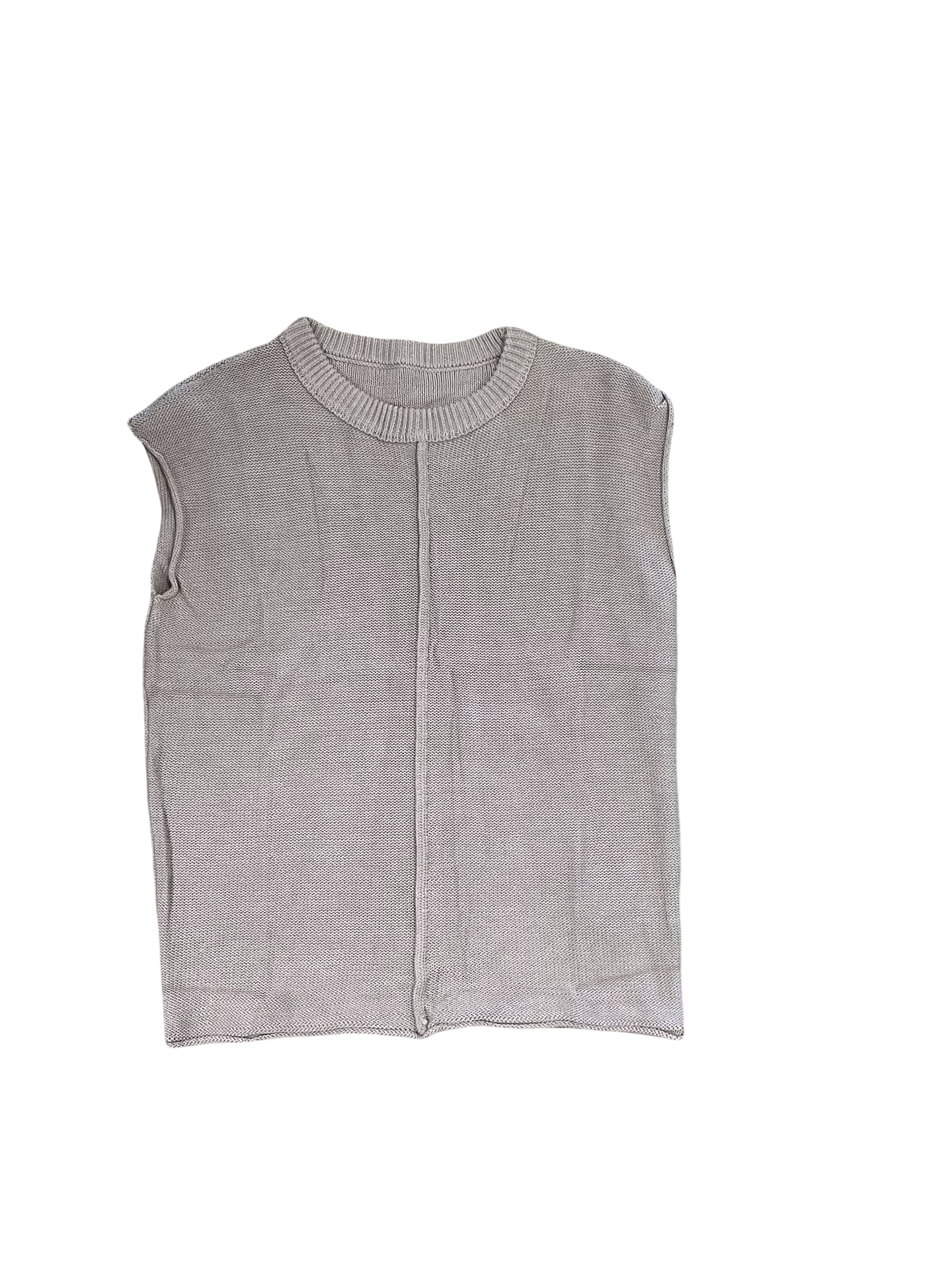 Top Sleeveless By Clothes Mentor In Tan, Size:S