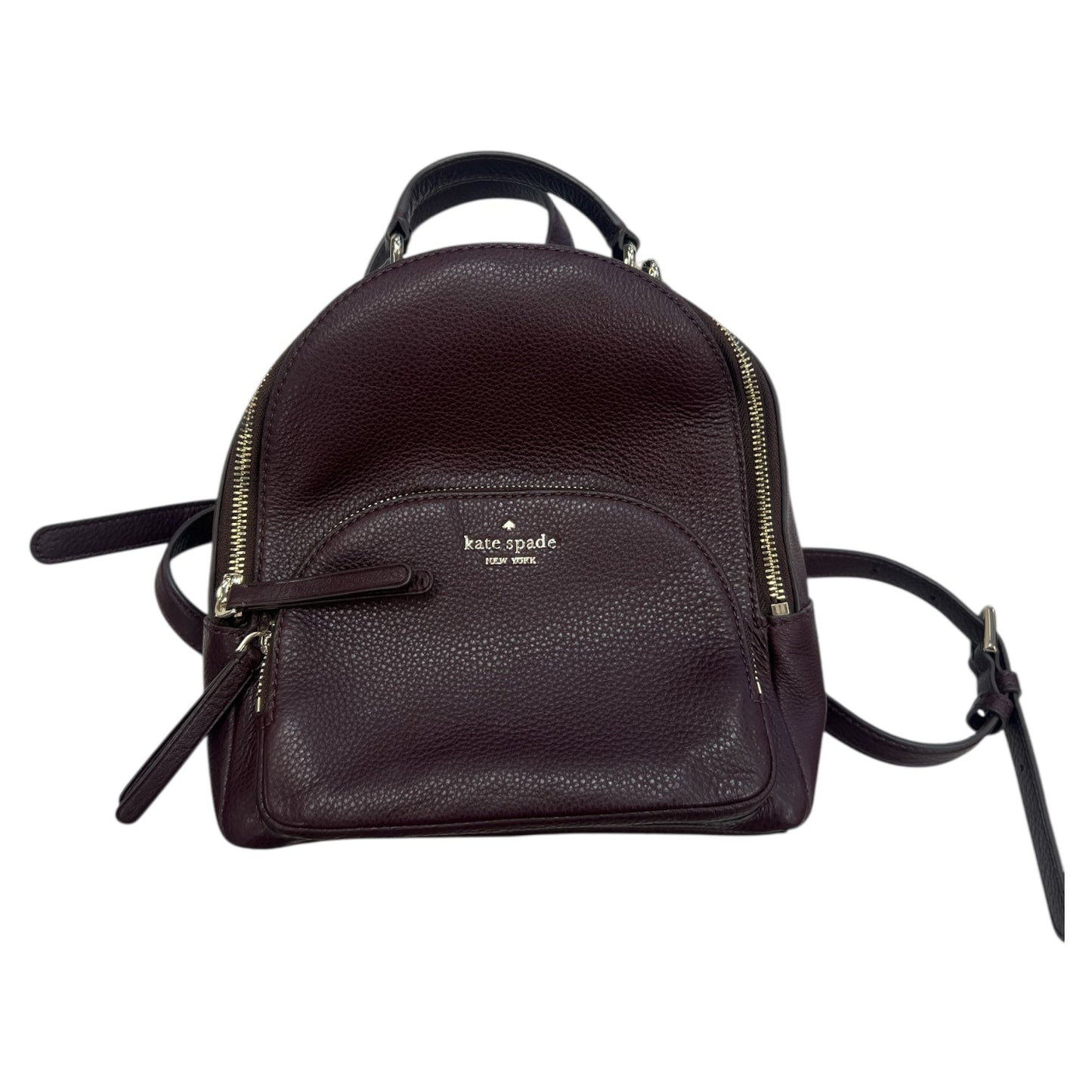 Backpack Designer By Kate Spade In Maroon, Size:Medium