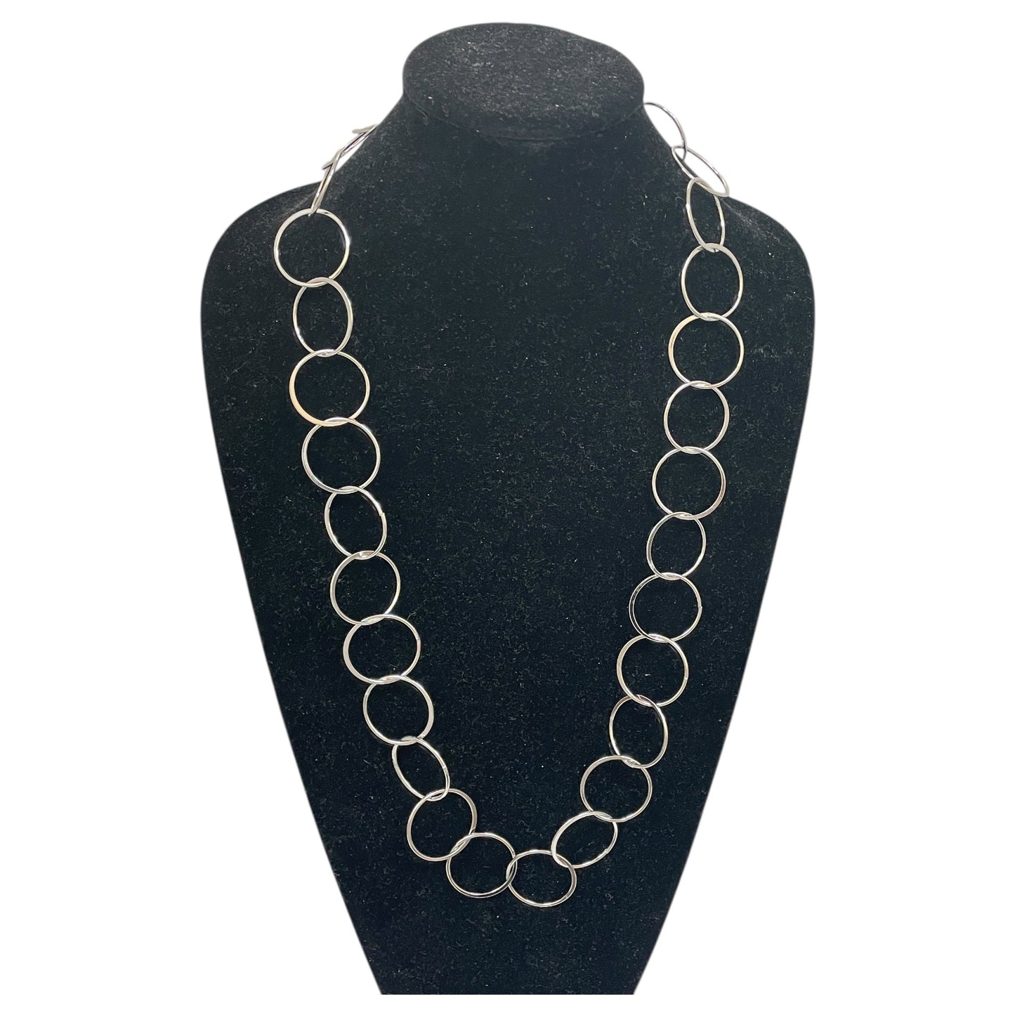 Necklace Chain By Banana Republic In Silver