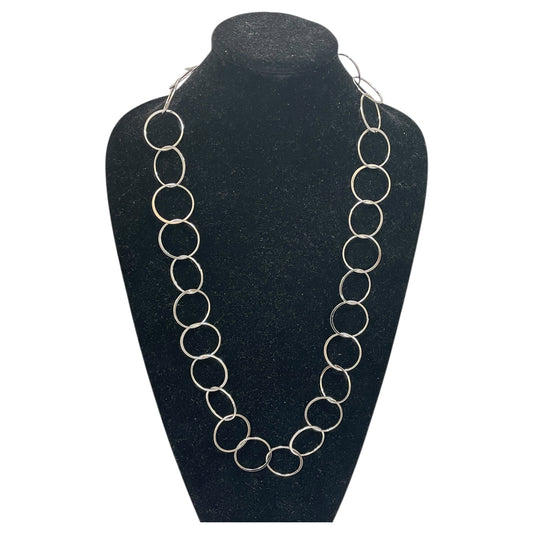 Necklace Chain By Banana Republic In Silver