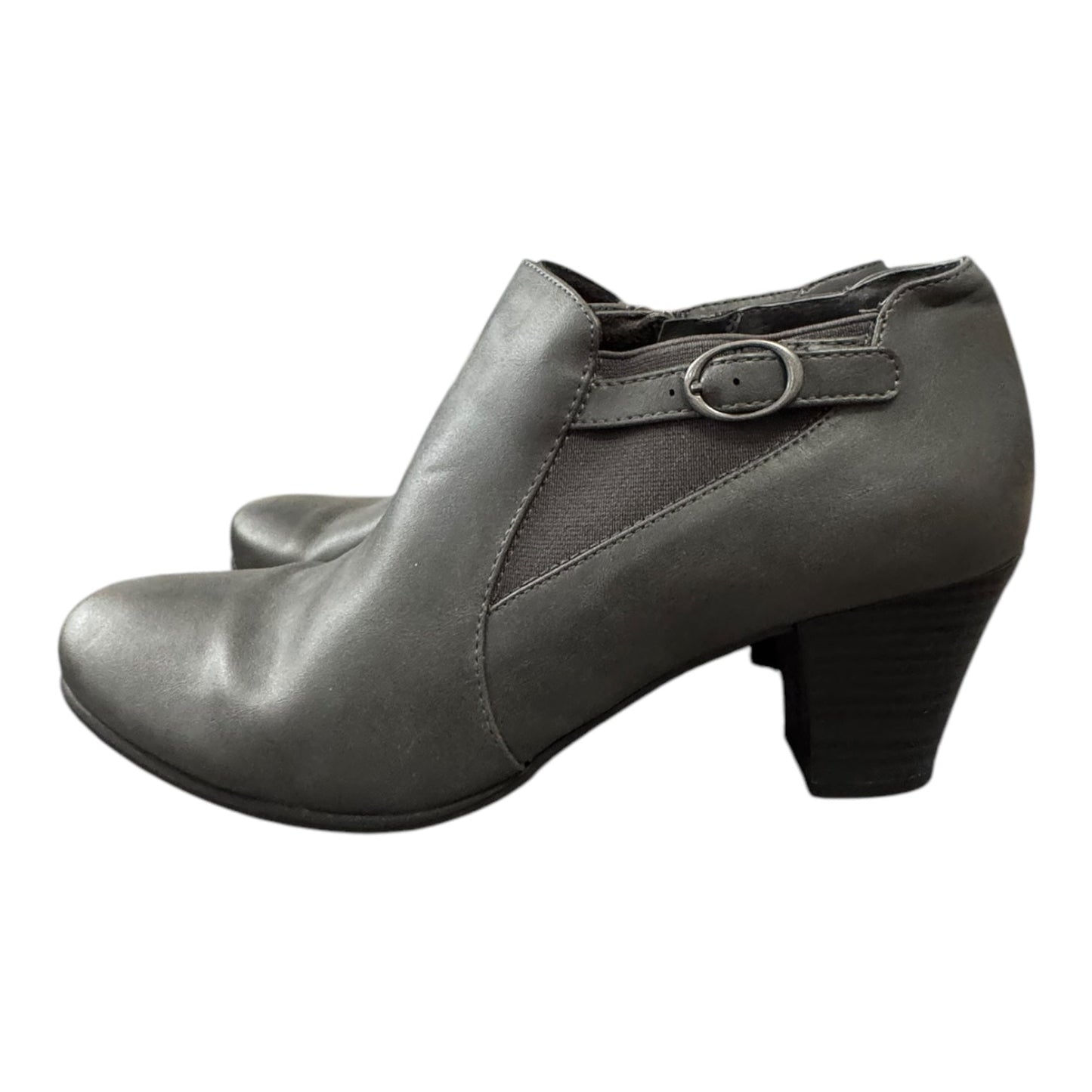 Boots Ankle Heels By Croft And Barrow In Grey, Size:10