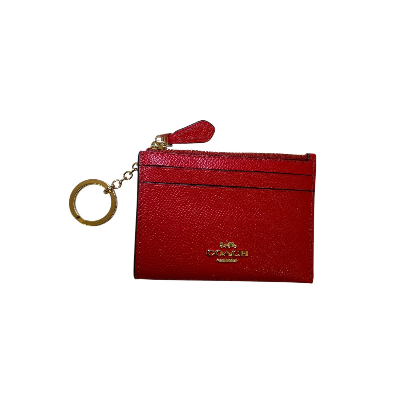 Id/Card Holder Designer By Coach In Red