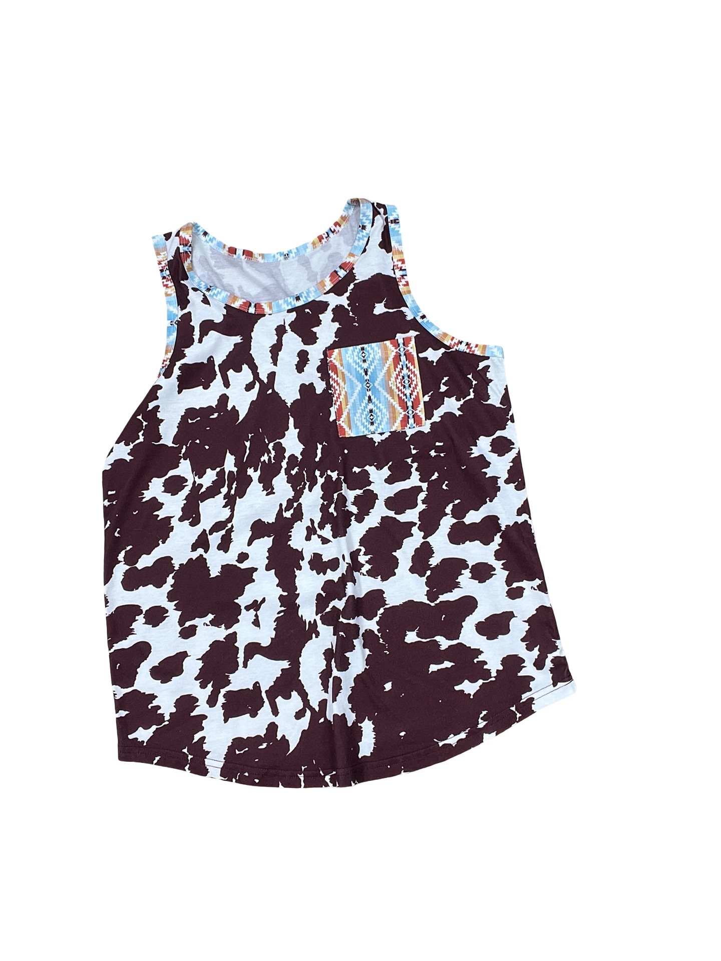 Top Sleeveless By Clothes Mentor In Purple & White, Size:M