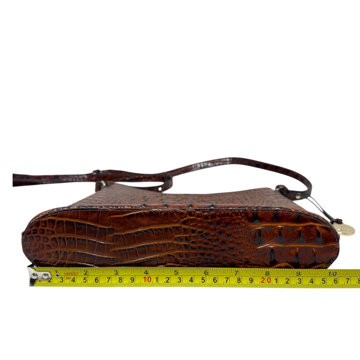 Katie Crossbody In Pecan Melbourne Designer By Brahmin, Size: Medium