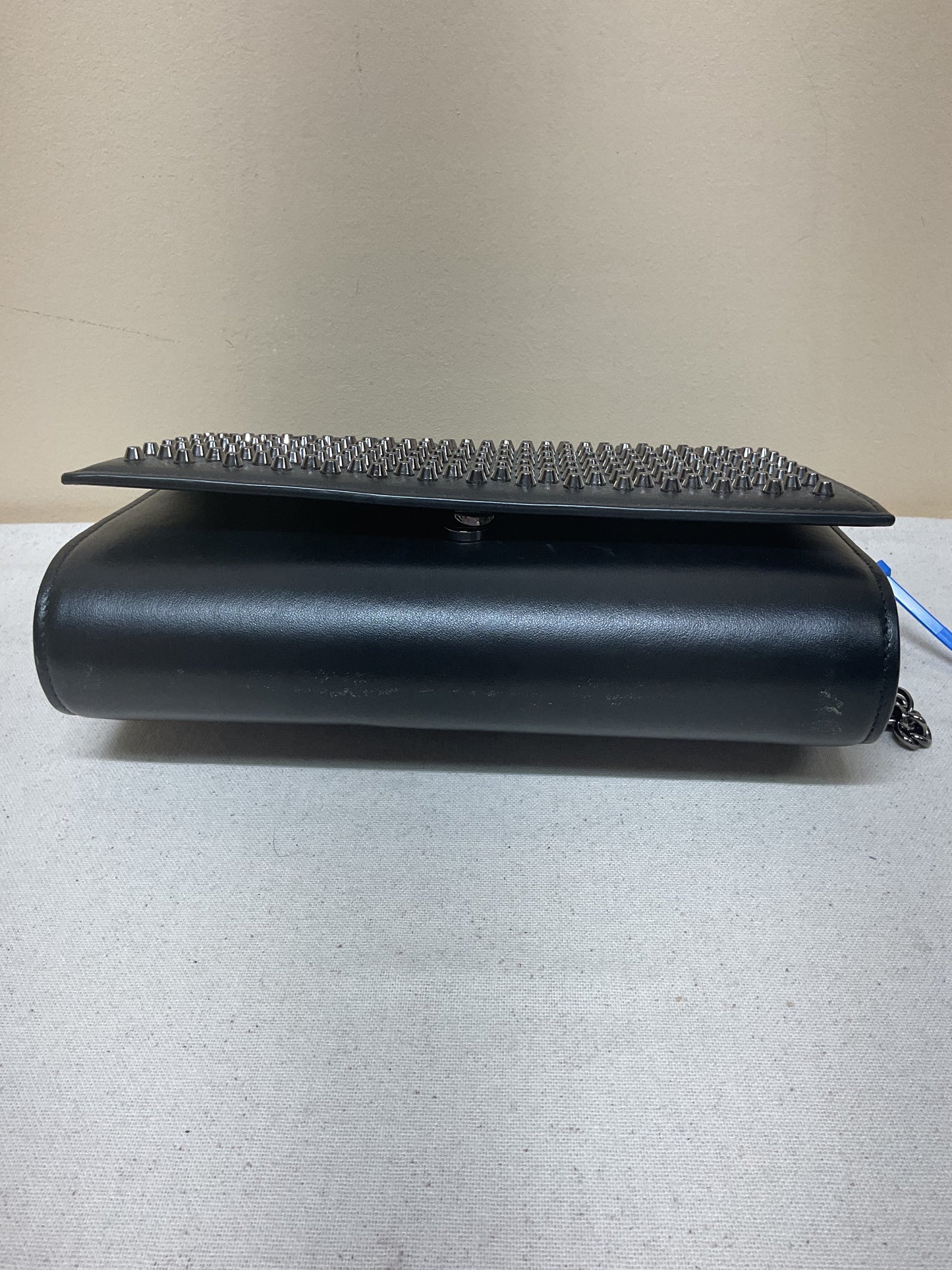 Crossbody Luxury Designer By Christian Louboutin In Black & Red, Size:Medium