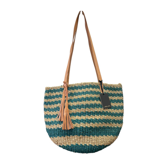 Tote By NATALIE MARTIN In Green & Tan, Size:Medium
