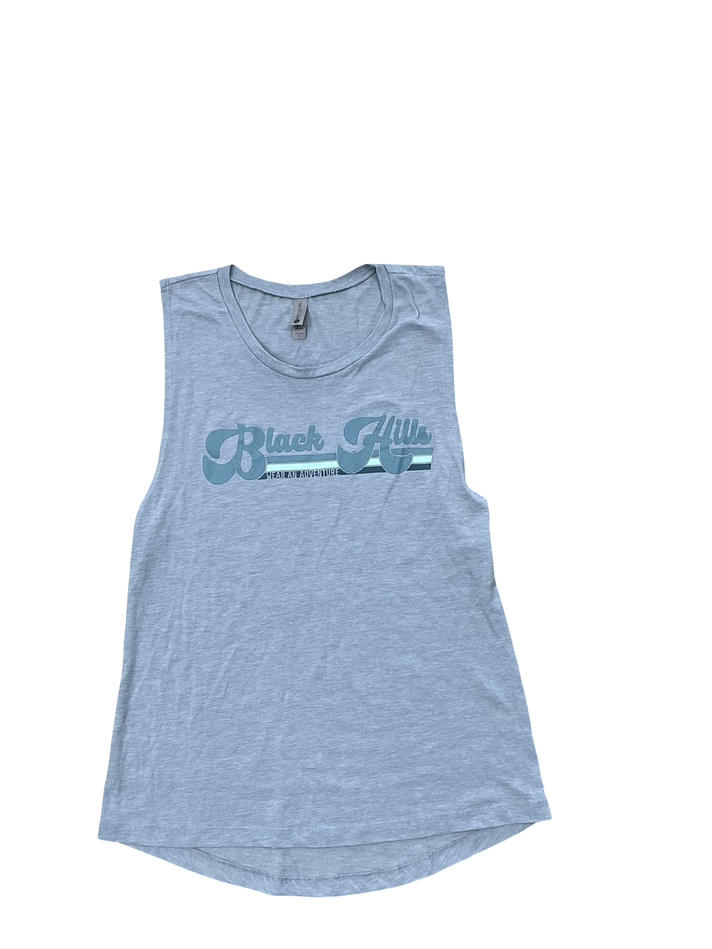 Top Sleeveless By Next Level In Blue, Size:L