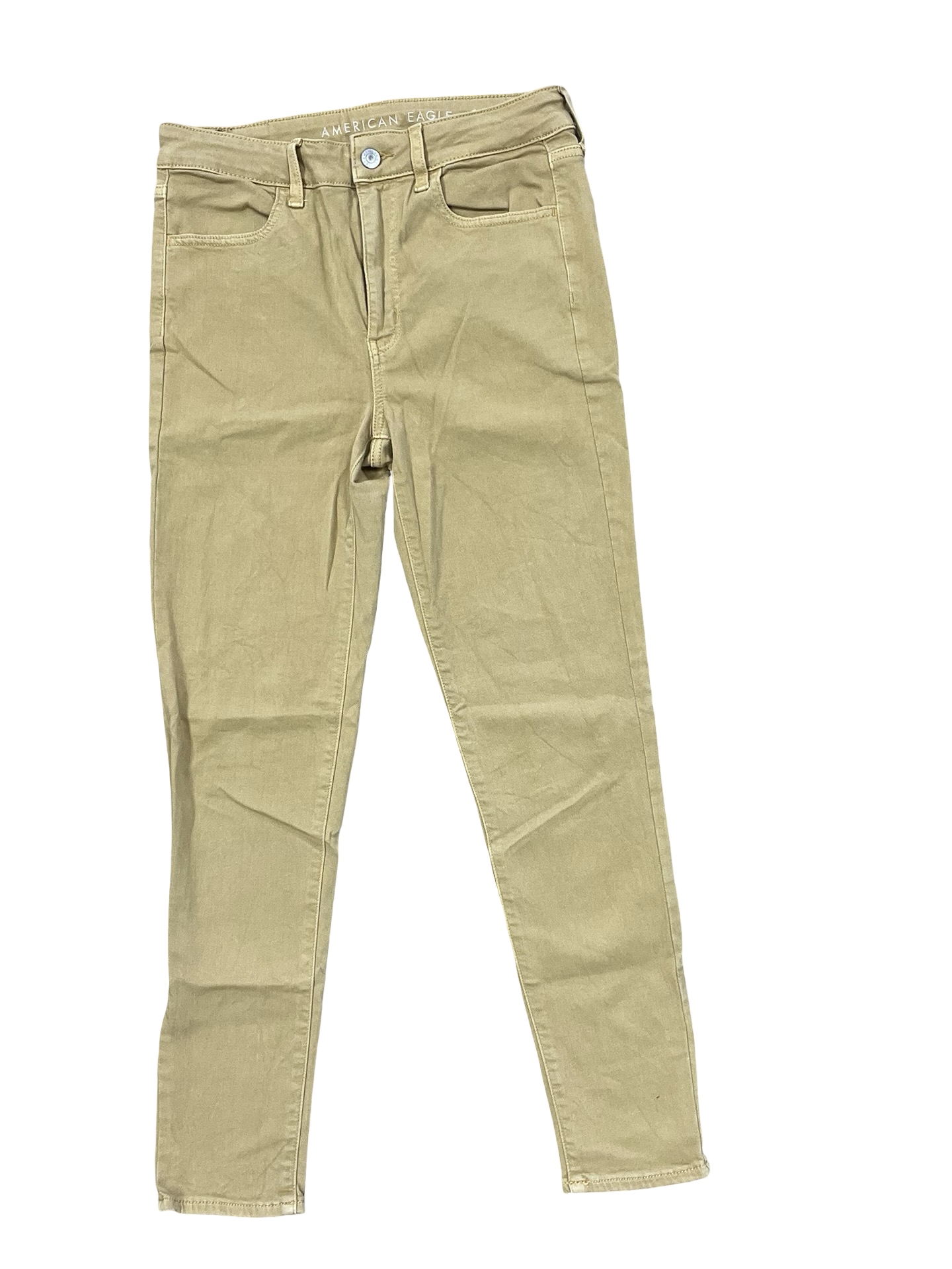 Jeans Skinny By American Eagle In Yellow, Size:6