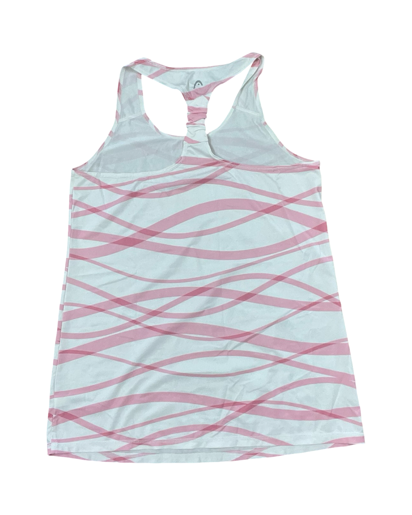 Athletic Tank Top By Head In Pink & White, Size:L
