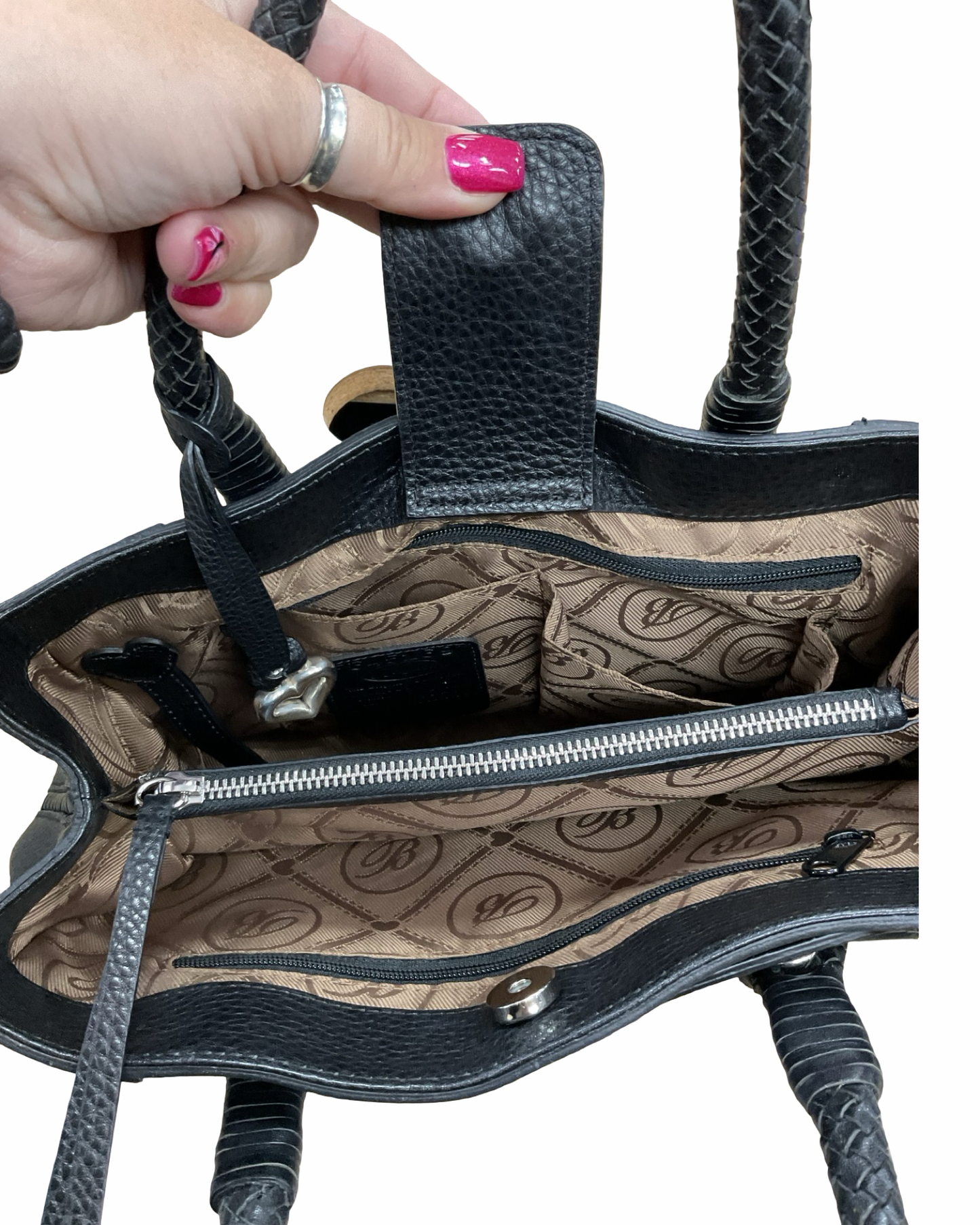Handbag By Brighton In Black, Size:Medium
