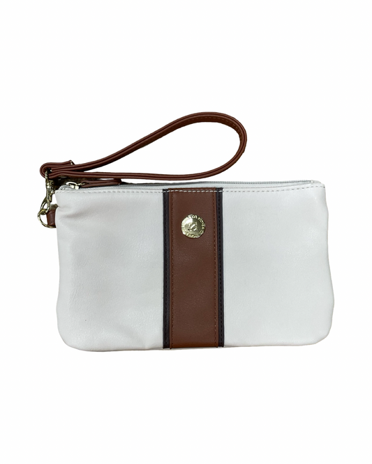 Wristlet By Clothes Mentor In Brown & Tan, Size:Medium