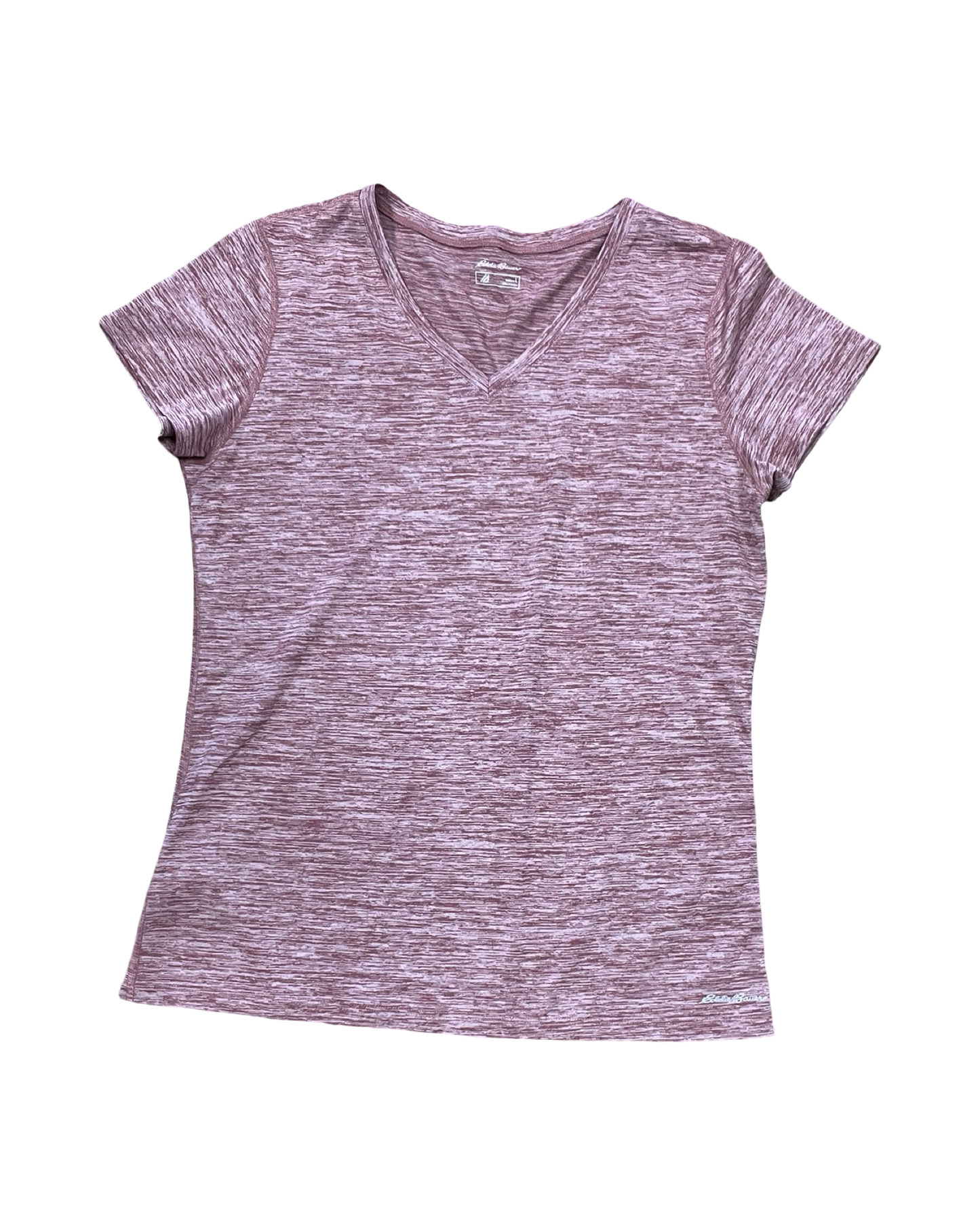 Athletic Top Ss By Eddie Bauer In Mauve, Size:L