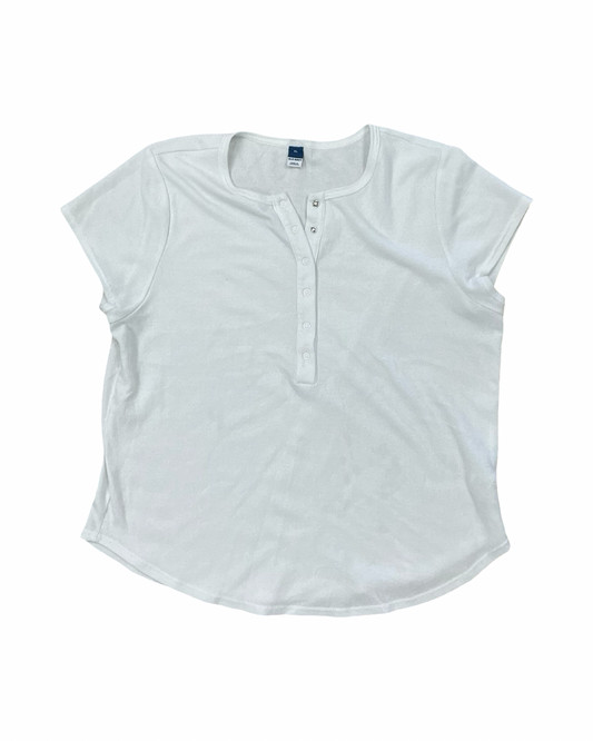 Top Ss Basic By Old Navy In White, Size:Xl