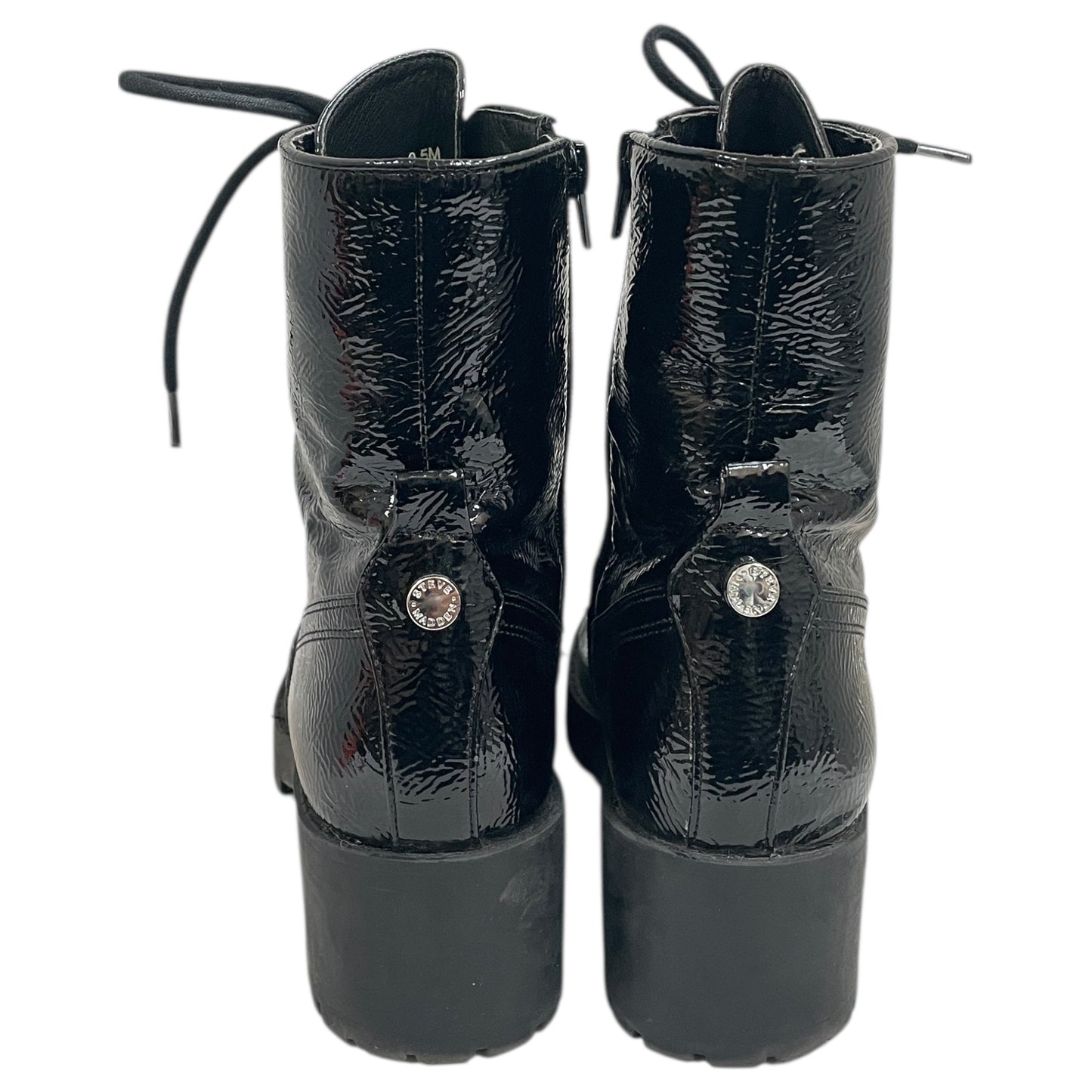 Boots Ankle Heels By Steve Madden In Black, Size:9.5