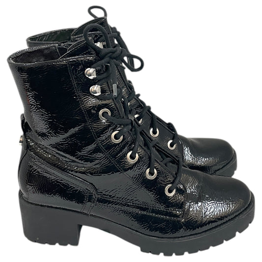 Boots Ankle Heels By Steve Madden In Black, Size:9.5