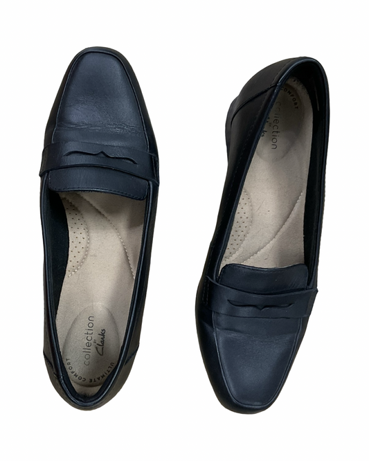 Shoes Flats By Clarks In Black, Size:8