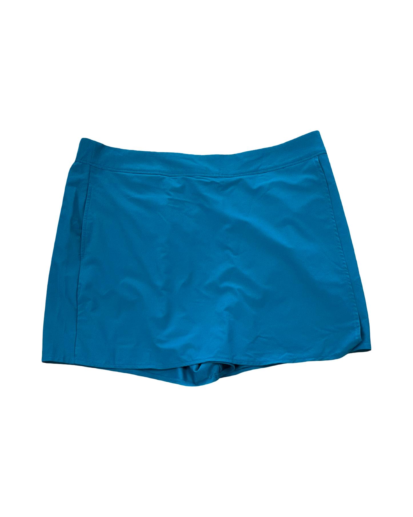 Athletic Skort By Gaiam In Teal, Size:1X