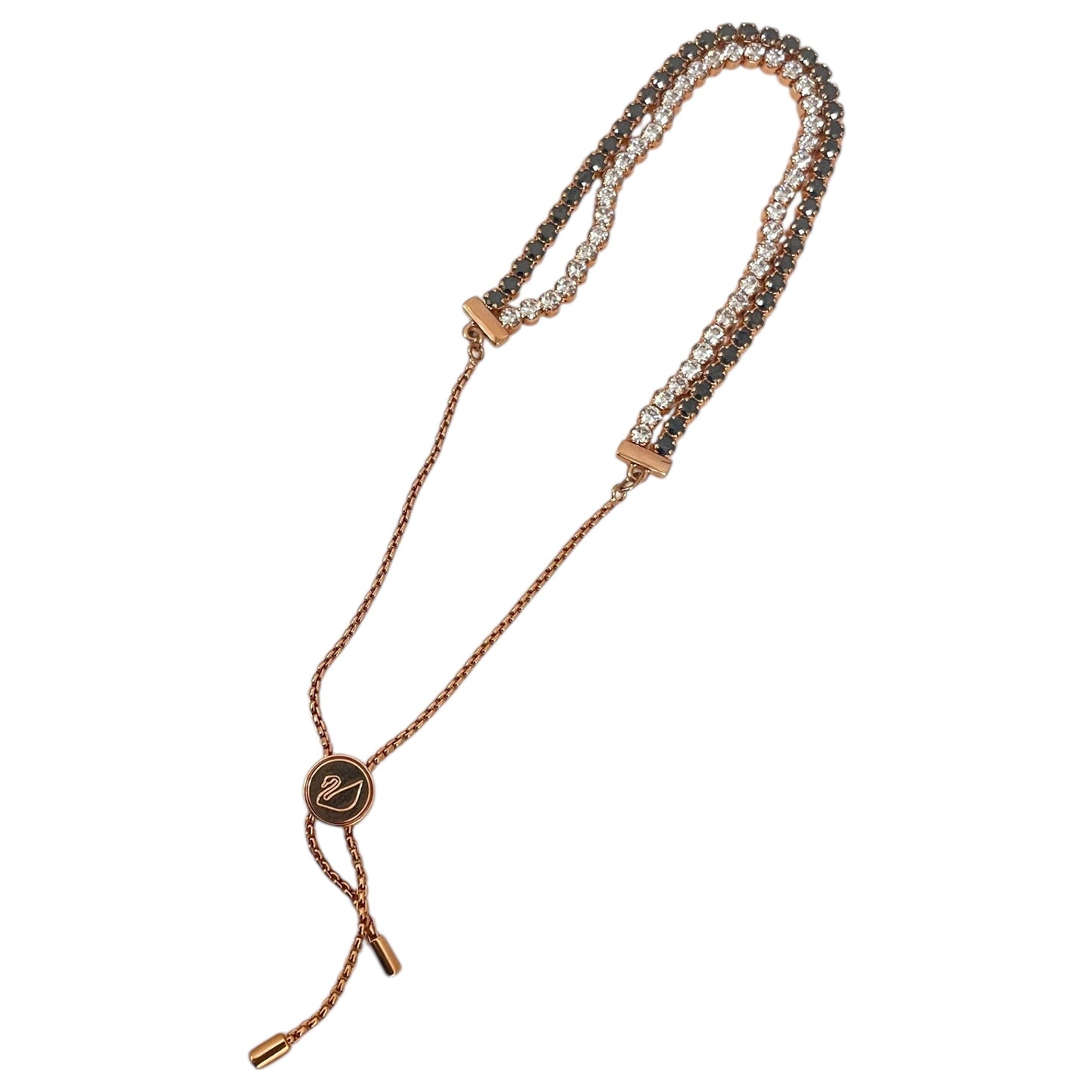 Bracelet Designer By Swarovski In Black & Gold