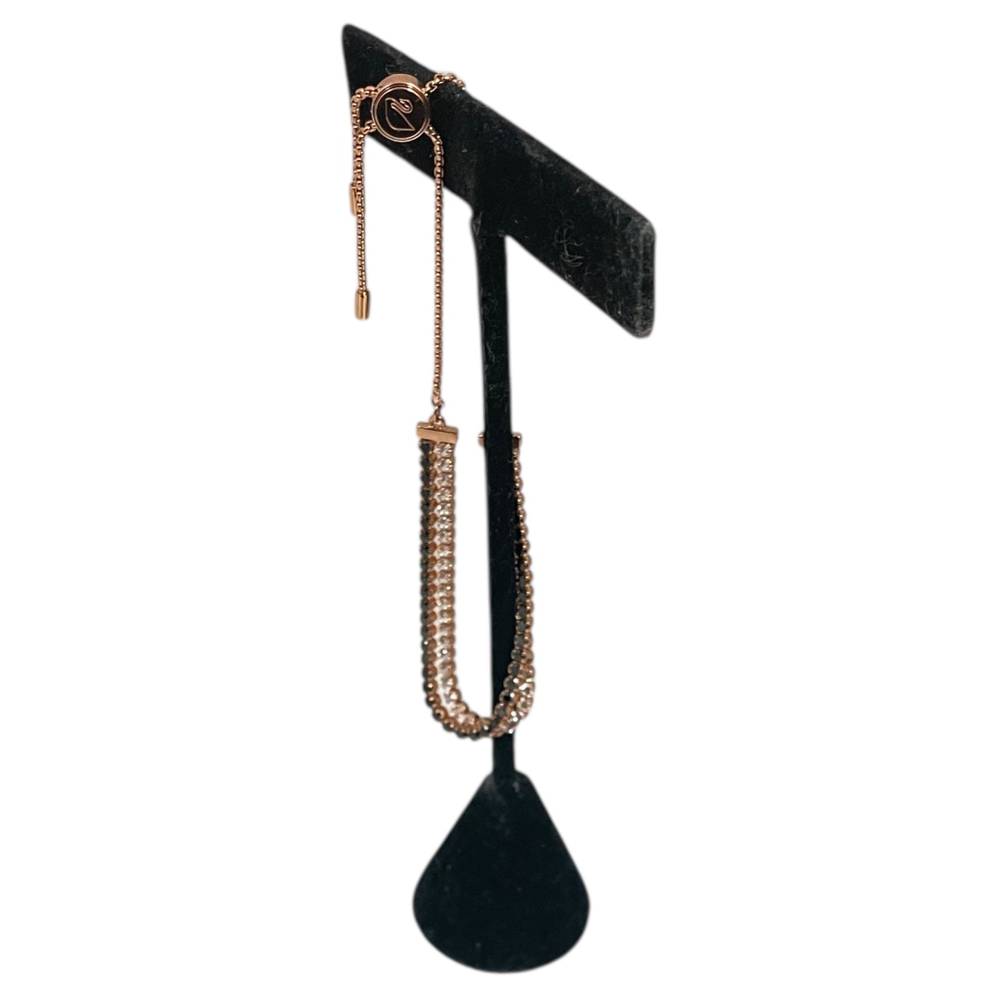 Bracelet Designer By Swarovski In Black & Gold