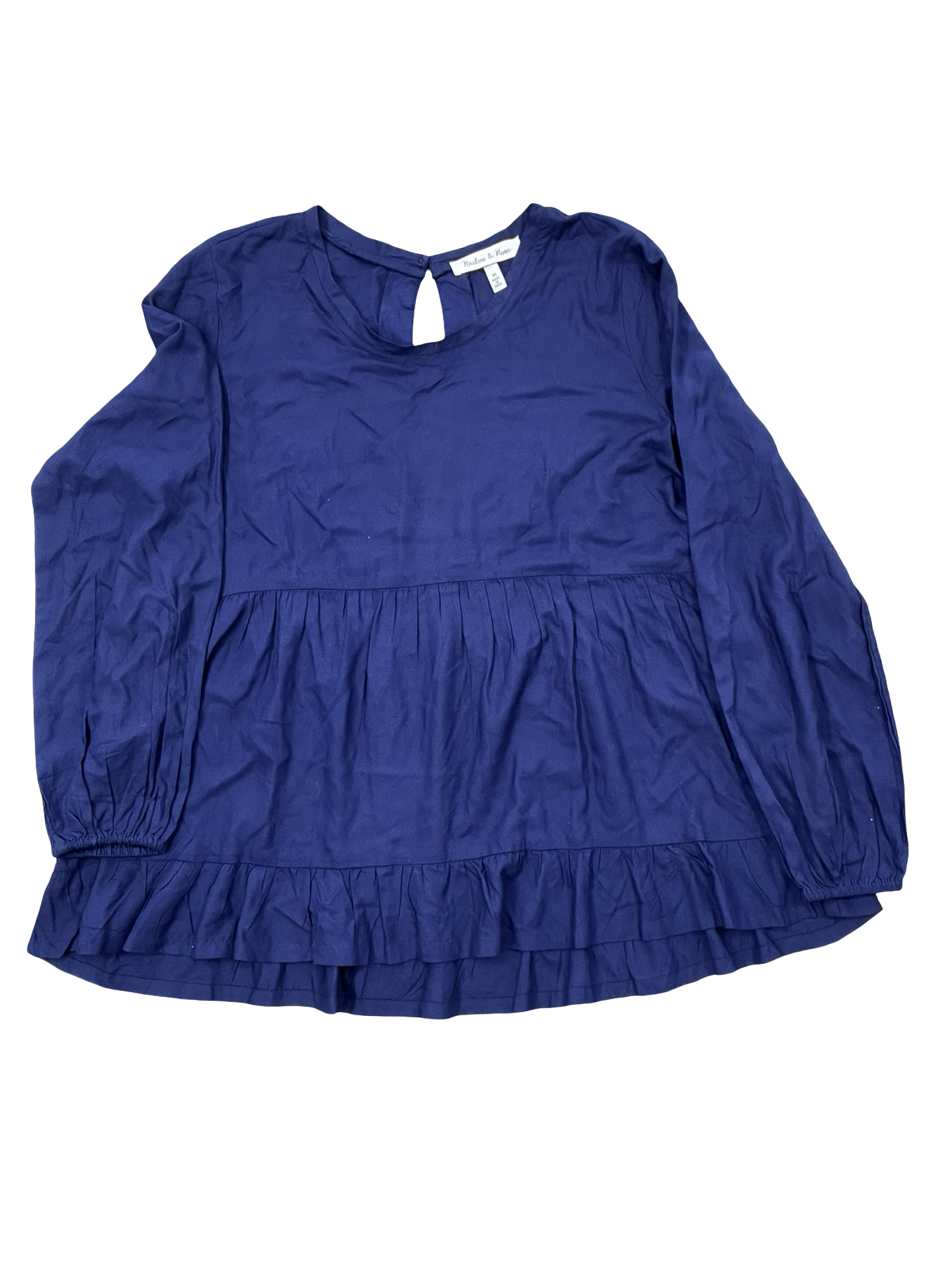 Top Ls By Clothes Mentor In Navy, Size:M