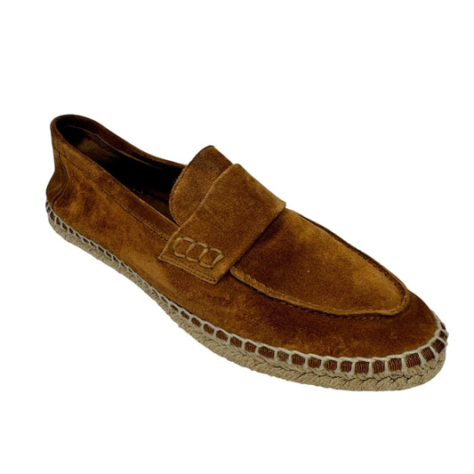 Suede Espadrille Shoes Flats By Vince In Brown, Size: 8