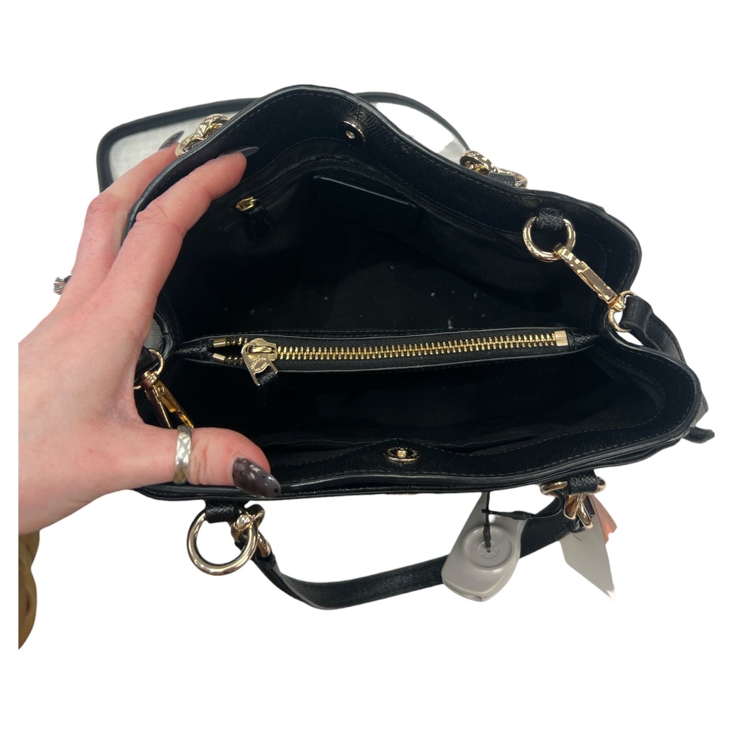 Handbag Designer By Coach In Black, Size:Medium