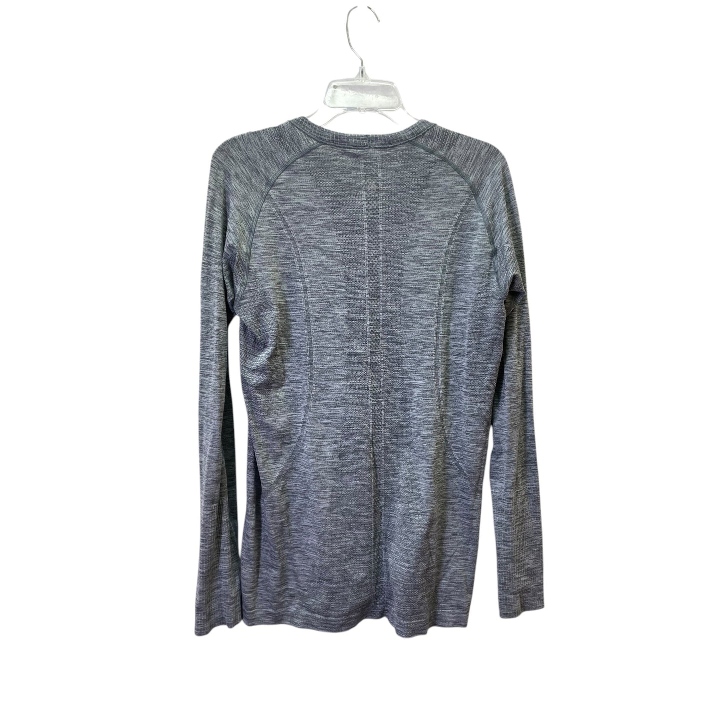 Athletic Top Ls Crewneck By Lululemon In Grey, Size:12