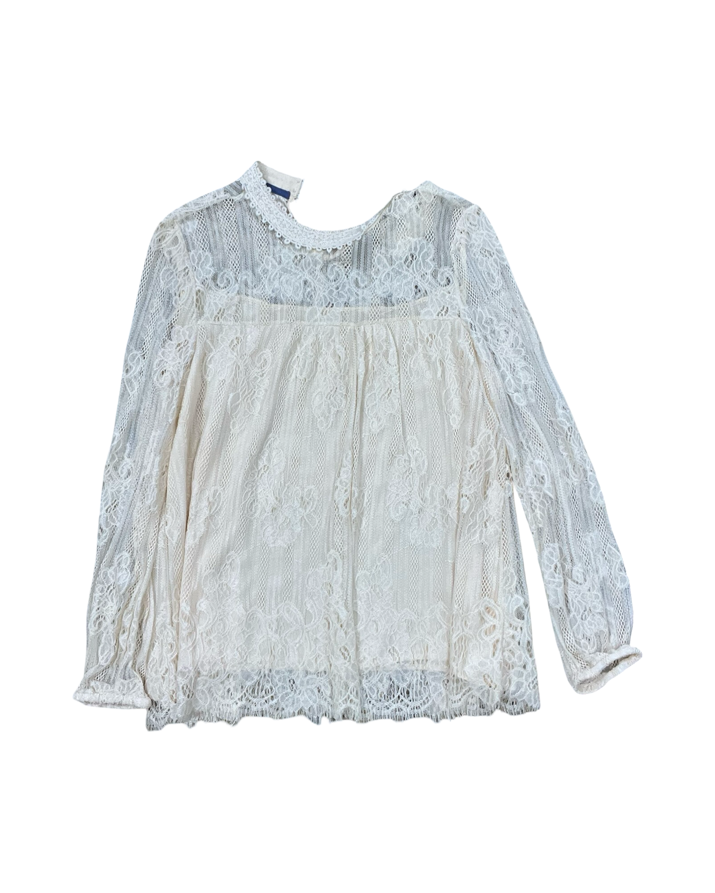 Top Ls By    Clothes Mentor In Cream, Size:L