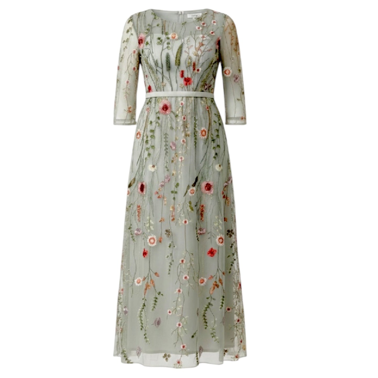 Embroidered Mesh Dress Casual Maxi Unbranded In Floral Print, Size: 8 (estimated)